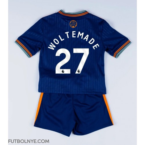 Camiseta Newcastle United Nick Woltemade #27 Tercera Equipación para niños 2025-26 manga corta (+ pantalones cortos)